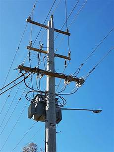 Electric Pole With Transformer